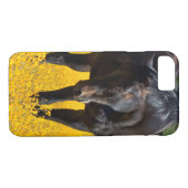黄色い花の畑に入った木馬 Case-Mate iPhoneケース (裏面(横))