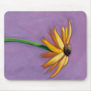 黄色い花の芸術の美しいGaillardiaの絵画 マウスパッド
