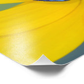 黄色い花の蝶 フォトプリント            (角)