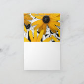 黄色い花の黒い目のスーザン写真ノートカード ノートカード (内部)