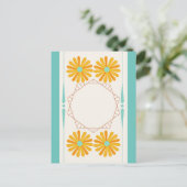 黄色い花はがき ポストカード (スタンド正面)