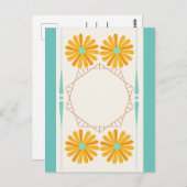 黄色い花はがき ポストカード (正面/裏面)