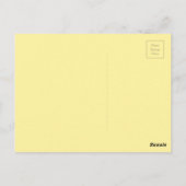 黄色い花はがき ポストカード (裏面)