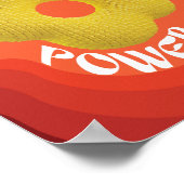 黄色い花はニットでデザインされユニークている ポスター (角)