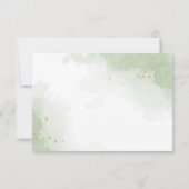 黄色い花は緑葉 サンキューカード (裏面)