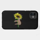 黄色い花ひまわり眠そうな動物好き野生 Case-Mate iPhoneケース (裏面(横))
