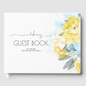 黄色い花ほこりっぽい青結婚緑 ゲストブック (正面)