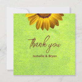 黄色い花オン抽象芸術グリーンモノグラム