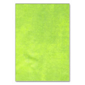 黄色い花オン抽象芸術結婚グリーン テーブルナンバー (裏面)