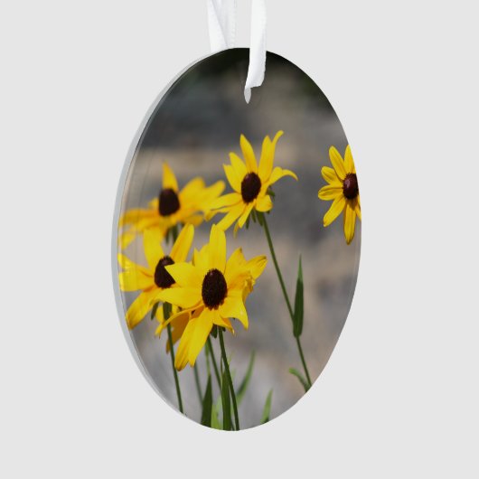 黄色い花オーナメント オーナメント (正面)