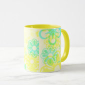 黄色い花キッチンマグセット マグカップ (正面右)