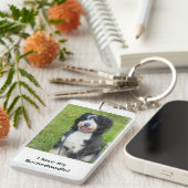 黄色い花キーチェーンと美しいベルネドードル キーホルダー (正面右)