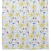 黄色い花シャワーカーテン シャワーカーテン (正面)