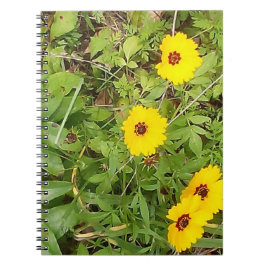 黄色い花スパイラル ノートブック