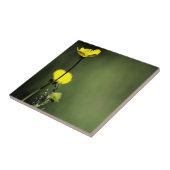 黄色い花セラミックタイル タイル (側面)