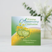 黄色い花ハート20周年記念パーティー 招待状 (スタンド正面)