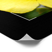 黄色い花プリント ポスター (角)