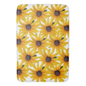 黄色い花写真おもしろいバスマット バスマット (正面縦)