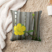 黄色い花写真投げクッション41 cm x 41 cm クッション (ブランケット)