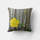 黄色い花写真投げクッション41 cm x 41 cm クッション (裏面)