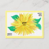 黄色い花名刺 名刺 (正面)