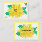 黄色い花名刺 名刺 (正面/裏面)