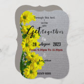 黄色い花束 招待状 (正面/裏面)