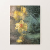 黄色い花水仙の自然写真 ジグソーパズル (縦)