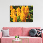 黄色い花独身のプリント キャンバスプリント (インサイチュ (リビング))