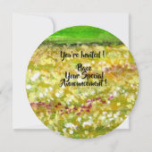 黄色い花畑に立つ一本の木 夏のParty 招待状 (裏面)