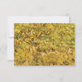 黄色い花畑の返信状 Vincent Van Gogh 出欠カード (裏面)