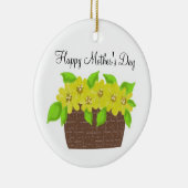 黄色い花籠 – Happy Mother's Day セラミックオーナメント (右)