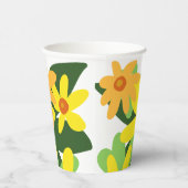 黄色い花紙カップ 紙コップ (右)