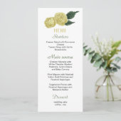 黄色い花葉緑結婚のメニュー メニュー (スタンド正面)