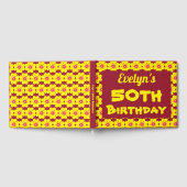 黄色い花50th誕生日パーティー ゲストブック (全面)