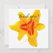 黄色い花、あなたは私のフラワーガールカードになります 招待状 (裏面)