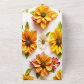 黄色い花 オールインワン招待状 (外側)