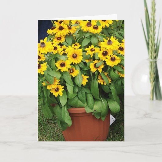 黄色い花 カード (正面)