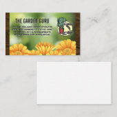黄色い花 |ガーデニングツール 名刺 (正面/裏面)
