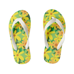 黄色い花 キッズビーチサンダル