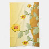 黄色い花 キッチンタオル (縦)