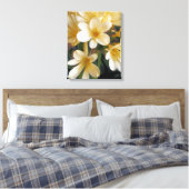 黄色い花 キャンバスプリント (インサイチュ (寝室))