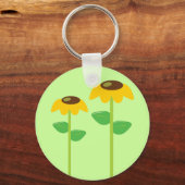 黄色い花 キーホルダー (正面)