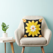 黄色い花 クッション (椅子)