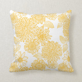 黄色い花 クッション
