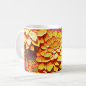 黄色い花 コーヒーマグカップ (正面左)