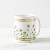 黄色い花 コーヒーマグカップ (正面右)