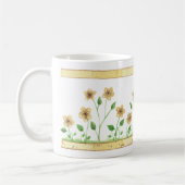 黄色い花 コーヒーマグカップ (左)