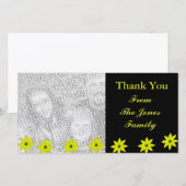 黄色い花 サンキューカード (正面/裏面)