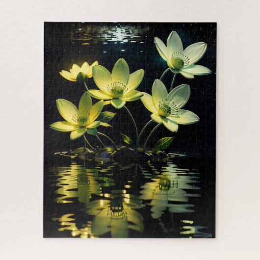 黄色い花 ジグソーパズル (縦)